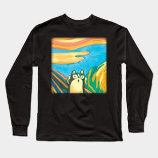 The Cat Scream Long Sleeve T-Shirt